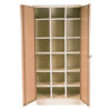 Pigeon Hole Cabinet with Doors - Steel - 18 Compartment - 180 x 90 x 45 cm - PH001-ivorykaroo