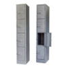 Steel Locker - Metal - 4 Tier - Four Door - 180 x 30 x 45 cm - LOC004-grey