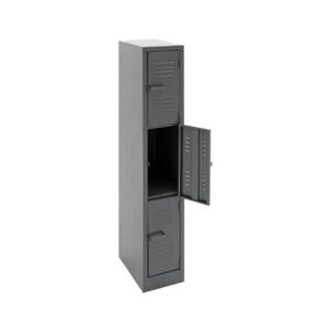 Steel Locker - Metal - 3 Tier - Three Door - 180 x 30 x 45 cm - LOC003-grey