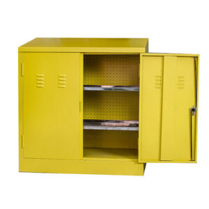 Steel Hazardous Material Cabinet - 90 x 90 x 45 cm - HAZCAB2-yellow