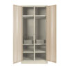 Steel Hostel Locker - Metal - with Money Box - Double - 180 x 79 x 52 cm - DHL03-ivorykaroo