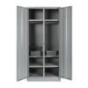 Steel Hostel Locker - Metal - with Money Box - Double - 180 x 79 x 52 cm - DHL03-grey