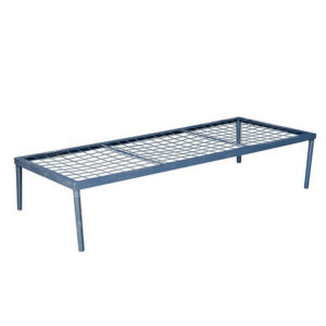 Steel Single Divan Bed - 190 x 76 cm - DB01-grey