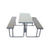 Steel Canteen Table - 145 x 180 x 72cm - CU002-grey