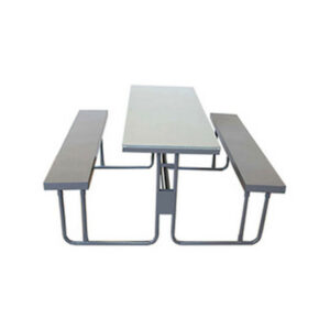 Steel Canteen Table - 145 x 180 x 72cm - CU002-grey