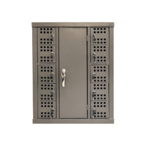 Cell Phone Charge Station Locker - Metal - 10 Compartments - Excludes Charger Unit - CELLOCK10RECHARGE02