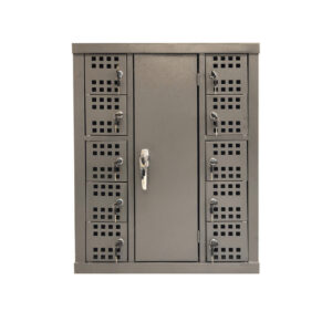 Cell Phone Charge Station Locker - Metal - 10 Compartments - Includes Charger Unit - CELLOCK10RECHARGE01