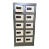 Steel Cell Phone Locker - Metal - 10 Compartment - 61 x 30 x 30 cm - CELLOCK10-greyivory
