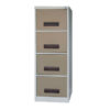 Steel Office Filing Cabinet - 4 Drawer File - 130 x 47 x 63 cm - 4FC02-ivorykaroo