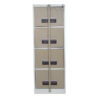 Steel Office Filing Cabinet - 4 Drawer File - Security Bar - 130 x 47 x 63 cm - 4FC01-ivorykaroo