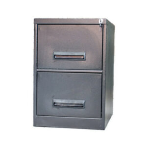 Steel Office Filing Cabinet - 2 Drawer File - 71 x 47 x 63 cm - 2FC01-grey