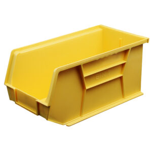 Stack & Hang Parts Storage Bin - Small Plastic Container - Size 7 - 37.5 x 21 x 18 cm - Yellow - BIN-7-YELLOW