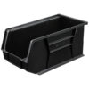 Stack & Hang Parts Storage Bin - Small Plastic Container - Size 7 - 37.5 x 21 x 18 cm - Black - BIN-7-BLACK