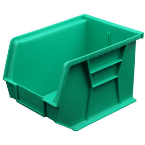 Stack & Hang Parts Storage Bin - Small Plastic Container - Size 6 - 28 x 21 x 18 cm - Green - BIN-6-GREEN