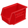 Stack & Hang Parts Storage Bin - Small Plastic Container - Size 4 - 21 x 14 x 13 cm - Red - BIN-4-RED
