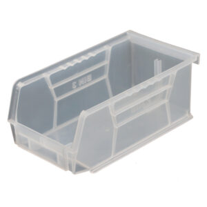 Stack & Hang Parts Storage Bin - Small Plastic Container - Size 3 - 19 x 10.5 x 7.5 cm - Clear - BIN-3-CLEAR