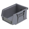 Stack & Hang Parts Storage Bin - Small Plastic Container - Size 2 - 13.5 x 10.5 x 7.5 cm - Grey - BIN-2-GREY