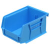 Stack & Hang Parts Storage Bin - Small Plastic Container - Size 2 - 13.5 x 10.5 x 7.5 cm - Blue - BIN-2-BLUE