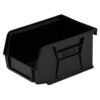 Stack & Hang Parts Storage Bin - Small Plastic Container - Size 2 - 13.5 x 10.5 x 7.5 cm - Black - BIN-2-BLACK