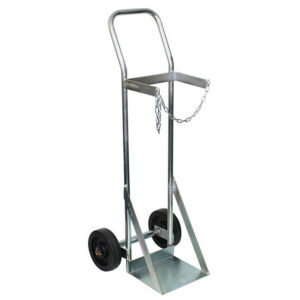 Gas Bottle Trolley - Single Oxygen Cylinder - 24 x 30 x 110 cm - Load Capacity 200kg - SX6-WSR