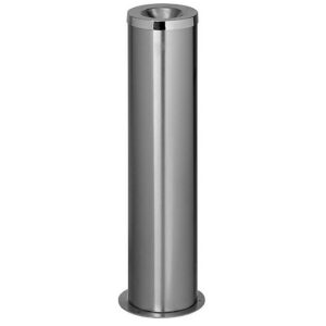 Ashtray Litter Bin - Stainless Steel - Pillar - Wide - 200 Ø x 810 (H) mm - WLP002SS