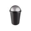Plastic Rubbish Bin - Push Bin - 12L - Black - SAL032BL