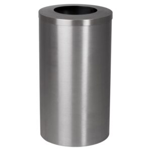Stainless Steel Litter Bin - Jumbo - Mall Bin - Includes Bag Holder - 480 Ø x 700 (H) mm - PREMB01SS