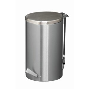 Steel Pedal Bin - 20L - Includes Inner - 250 Ø x 415 (H) mm - Brushed Stainless - PEDK002SS