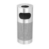 Ashtray Litter Bin - Stainless Steel - Perforated - Free Standing - 250 Ø x 600 (H) mm - Brushed Finish - 506PF