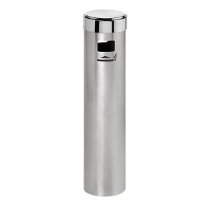 Ash Pillar Bin - Wall Mounted - Stainless Steel - 90 Ø x 300 (H) mm - 054SS