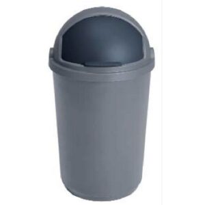 Plastic Rubbish Bin - Push Bin - 50L - Granite - 028GT