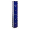 Plastic Locker - Solid Door - HACCP Compliant - Slanted Top - 6 Tier - LOCKER6SOLID-SLANT