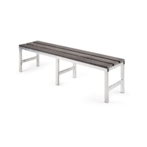 Canteen Bench - Single - Open Slats - Plastic - 150cm - BENCHSNGOPEN1500