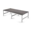 Canteen Bench - Double - Open Slats - Plastic - 150cm - BENCHDBLEOPEN1500