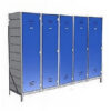 Plastic Sports Lockers on Frame - 5 x 1-Tier (5 Tiers) - HACCP - 5SLF