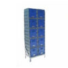 Plastic Food Lockers on Frame - 2 x 5-Tier (10 Tiers) - Flat Top - HACCP - 10FF-FLAT