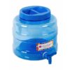 10L Plastic Water Canister - With Tap - Transparent Blue - Pack of 4