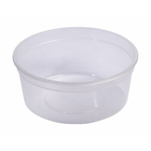 500ml Take Away Containers - Tub Only - Clear - Pack of 200