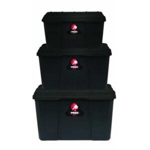 Plastic Storage Box - Pride - 3 Piece 25L - 45L - 65L