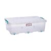 30L Clip and Lock Plastic Storage Box - Colour Options - Pack of 5