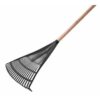 Leaf Rake - Black Fan - Recycled Plastic - 56cm - Pack of 10