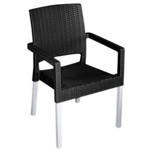 Plastic Chair - Ruby - Black