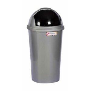 Contour 50L Plastic Dust Bin - Round Swing Lid - Colour Options - Pack of 5