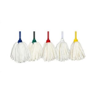 250g Hygiene Fan Mop Head - Spunlace - Round - Colour Options