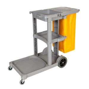 30L Econo Janitorial Trolley with Bag - 120 x 52 x 100cm