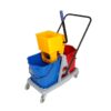 50L Double Bucket and Wringer Trolley - Econo - 71 x 44 x 96cm