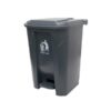 87L Plastic Pedal Bin - Grey