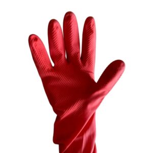 Household Latex Gloves - Red - Various Sizes