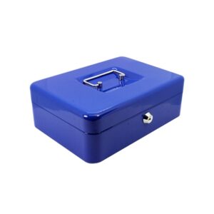 Steel Cash Box - 25 x 18 x 9cm - Colour Options