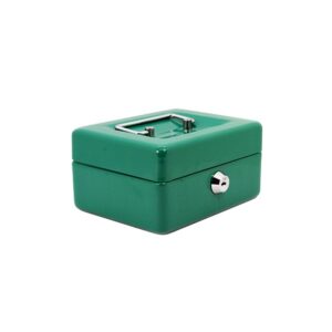 Steel Cash Box - 15 x 12 x 8cm - Colour Options